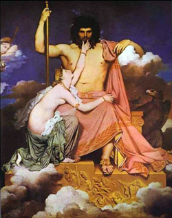 Clicca per ingrandire Dio Giove Teti Ingres