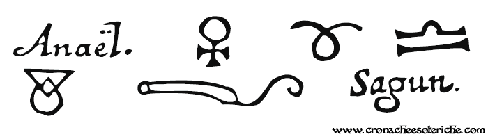 Simboli del Venerdi e Arcangelo Anael